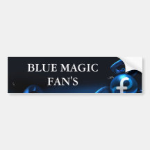 BLAUER MAGISCHER AUTOAUFKLEBER