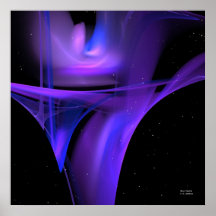 Blauer Martini Plakat