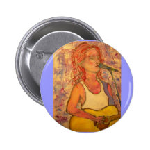 blauer Mikrofon Songstress Buttons