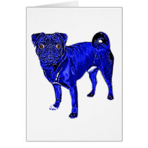 Blauer Mops Karte