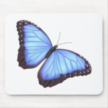 Blauer morpho Schmetterling Mauspads