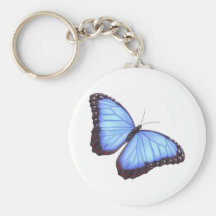 Blauer morpho Schmetterling Schlüsselbänder