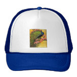 Blauer Pfau Retrokultmützen
