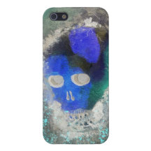 Blauer Schädel iPhone 5 Cover