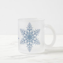 Blauer Schneeflocke-Becher Kaffeetassen