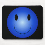 Blauer smiley mousepads