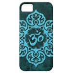 Blauer Stein Blumenom iPhone 5 Cover