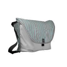 Blauer Streifen-Rickshaw-Bote-Tasche Kurier Taschen