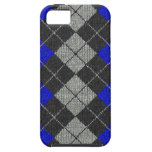 Blauer u. schwarzer bequemer Rauten-Blick iPhone 5 iPhone 5 Cover
