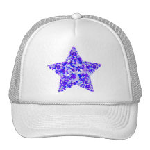 Blauer und lila Stern der Sterne Baseball Kappen