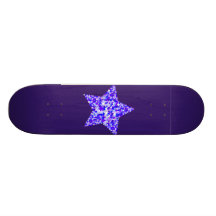Blauer und lila Stern der Sterne Bedruckte Skateboarddecks