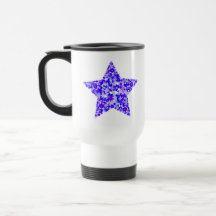 Blauer und lila Stern der Sterne Tee Tassen