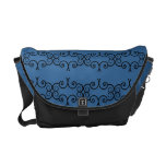 Blauer Wirbel Kurier Taschen