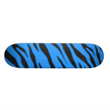 blauer Zebra Skateboardbrett