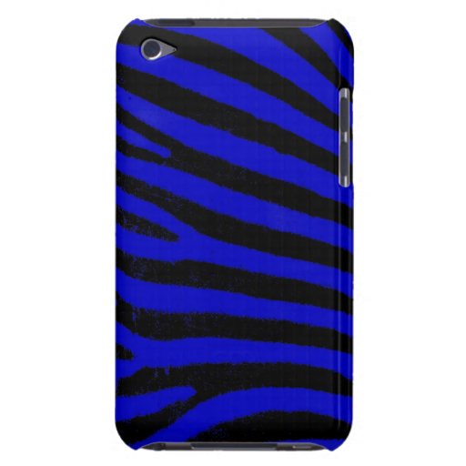 Blauer Zebraipod-Touch-kaum dort Kasten Barely There iPod Cover