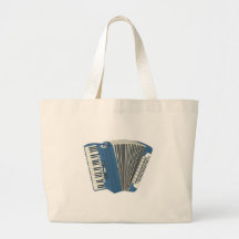 blaues accordian leinentaschen
