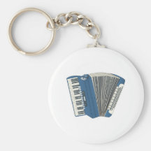 blaues accordian schlüsselbänder