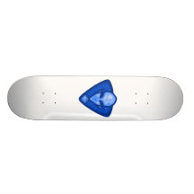 Blaues alien-Logo Personalisierte Decks