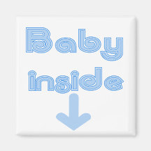 Blaues Baby nach innen Magnete