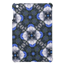 Blaues Blumen-Muster