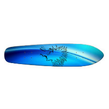 Blaues Brett Personalisiertes Skateboarddeck