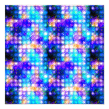 Blaues buntes wunderliches abstraktes fotodruck