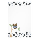 Blaues Eulen-Baby Druckpapiere