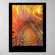 Blaues Feuer Posterdrucke