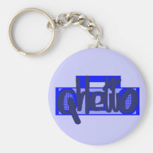 Blaues Getto Keychain Schlüsselbänder