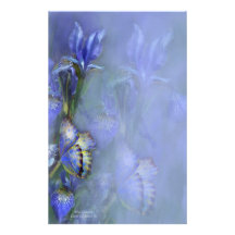 Blaues Göttin-Briefpapier Bedrucktes Papier