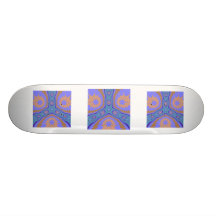 Blaues Grün-lila Fraktal Personalisiertes Deck