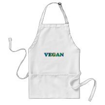 Blaues Grün vegan Schürze