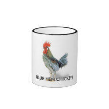 BLAUES HENNE-HUHN TEEHAFERL