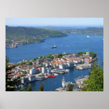 Blaues Horizont-Plakat