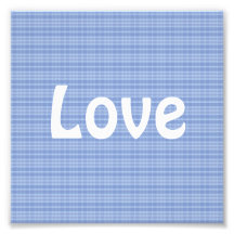 Blaues kariertes Muster-Liebe-Kunst-Foto