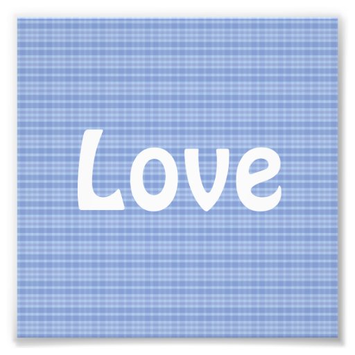 Blaues kariertes Muster-Liebe-Kunst-Foto
