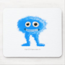 Blaues langbeiniges Lebewesen Mousepad