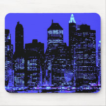 Blaues New York City Mousepads