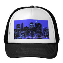 Blaues New York City Netzmütze
