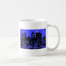 Blaues New York City Tasse