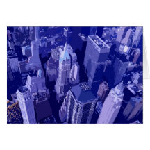 Blaues New York Grußkarte