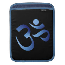 Blaues Om iPad Sleeves