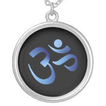 Blaues Om Personalisierter Schmuck