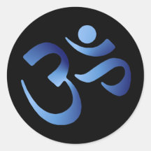 Blaues Om Sticker