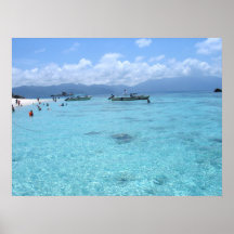 Blaues Paradies-Plakat