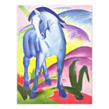 Blaues Pferd I durch Franz Marc-Foto-Druck