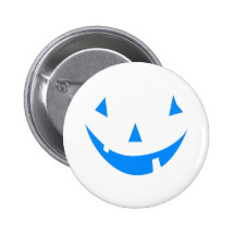 Blaues Punkin stellen Halloween-Entwurf gegenüber Buttons