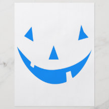 Blaues Punkin stellen Halloween-Entwurf gegenüber Vollfarbige Flyer