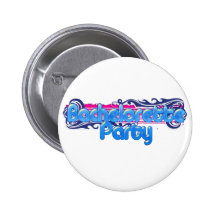 blaues rosa bachelorette wedding Brautparty-Party Anstecknadel