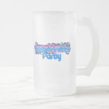 blaues rosa bachelorette wedding Brautparty-Party Tasse